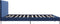 vidaXL - Bedframe - stof - blauw - 180x200 - cm
