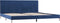 vidaXL - Bedframe - stof - blauw - 180x200 - cm