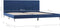 vidaXL - Bedframe - stof - blauw - 180x200 - cm