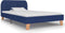 vidaXL - Bedframe - stof - blauw - 90x200 - cm