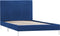 vidaXL - Bedframe - stof - blauw - 90x200 - cm