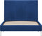 vidaXL - Bedframe - stof - blauw - 90x200 - cm