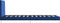 vidaXL - Bedframe - stof - blauw - 90x200 - cm