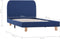 vidaXL - Bedframe - stof - blauw - 90x200 - cm