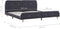 vidaXL - Bedframe - stof - donkergrijs - 150x200 - cm