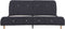 vidaXL - Bedframe - stof - donkergrijs - 150x200 - cm
