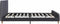 vidaXL - Bedframe - stof - donkergrijs - 160x200 - cm