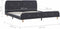 vidaXL - Bedframe - stof - donkergrijs - 160x200 - cm
