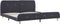 vidaXL - Bedframe - stof - donkergrijs - 160x200 - cm
