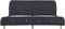 vidaXL - Bedframe - stof - donkergrijs - 160x200 - cm