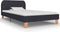 vidaXL - Bedframe - stof - donkergrijs - 90x200 - cm