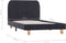 vidaXL - Bedframe - stof - donkergrijs - 90x200 - cm