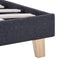 vidaXL - Bedframe - stof - donkergrijs - 90x200 - cm