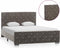 vidaXL Bedframe stof grijs 120x200 cm