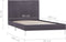 vidaXL - Bedframe - stof - grijs - 90x200 - cm