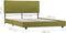 vidaXL - Bedframe - stof - groen - 140x200 - cm
