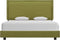 vidaXL - Bedframe - stof - groen - 140x200 - cm