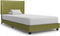 vidaXL - Bedframe - stof - groen - 90x200 - cm