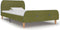vidaXL - Bedframe - stof - groen - 90x200 - cm