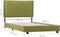 vidaXL - Bedframe - stof - groen - 90x200 - cm