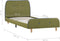 vidaXL - Bedframe - stof - groen - 90x200 - cm