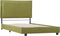 vidaXL - Bedframe - stof - groen - 90x200 - cm