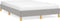 vidaXL - Bedframe - stof - lichtgrijs - 120x190 - cm