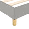 vidaXL - Bedframe - stof - lichtgrijs - 120x190 - cm