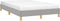 vidaXL - Bedframe - stof - lichtgrijs - 120x190 - cm