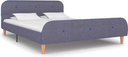 vidaXL - Bedframe - stof - lichtgrijs - 140x200 - cm