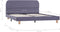 vidaXL - Bedframe - stof - lichtgrijs - 140x200 - cm