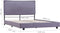 vidaXL - Bedframe - stof - lichtgrijs - 140x200 - cm