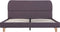 vidaXL - Bedframe - stof - taupe - 135x190 - cm