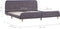 vidaXL - Bedframe - stof - taupe - 160x200 - cm