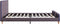 vidaXL - Bedframe - stof - taupe - 180x200 - cm