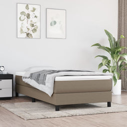 vidaXL - Bedframe - stof - taupe - 80x200 - cm