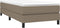 vidaXL - Bedframe - stof - taupe - 80x200 - cm