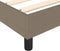 vidaXL - Bedframe - stof - taupe - 80x200 - cm
