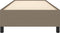 vidaXL - Bedframe - stof - taupe - 90x190 - cm