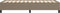 vidaXL - Bedframe - stof - taupe - 90x190 - cm
