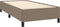 vidaXL - Bedframe - stof - taupe - 90x190 - cm