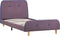 vidaXL - Bedframe - stof - taupe - 90x200 - cm
