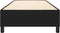 vidaXL - Bedframe - stof - zwart - 90x190 - cm