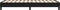 vidaXL - Bedframe - stof - zwart - 90x190 - cm
