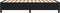 vidaXL - Bedframe - stof - zwart - 90x190 - cm