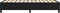 vidaXL - Bedframe - stof - zwart - 90x190 - cm