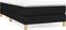 vidaXL - Bedframe - stof - zwart - 90x190 - cm