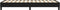 vidaXL - Bedframe - stof - zwart - 90x190 - cm