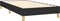 vidaXL - Bedframe - stof - zwart - 90x190 - cm
