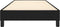 vidaXL - Bedframe - stof - zwart - 90x190 - cm
